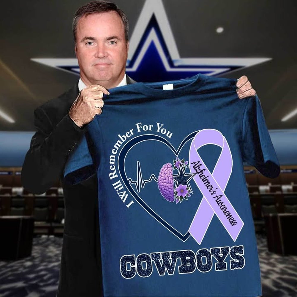 Dallas Cowboys Stand With The Fight Against Alzheimer’s T-Shirt Dallas Cowboys Merch Gift Ideas For Football Players