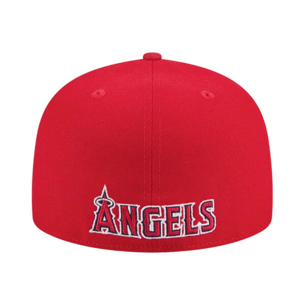Anaels Los Angeles Angels Overlap Hat MLB New Era 59Fifty Fitted Hat Gifts For Fan - Image 2