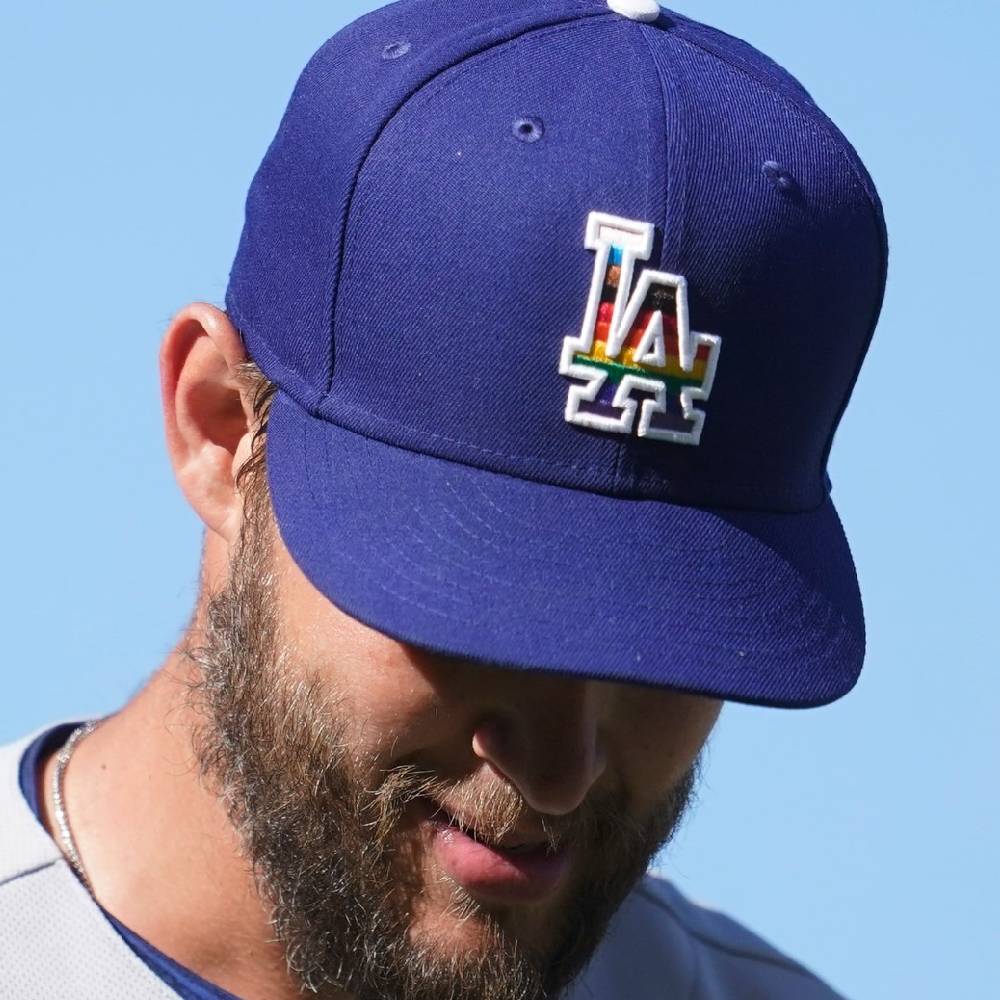 Dodgers Pride Baseball Cap Clayton Kershaw Fan Gift Hat